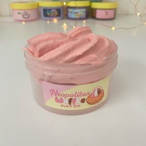 1 Gently-Used Peachybbies Slime: Neapolitan Waffle Clay Slime Kit